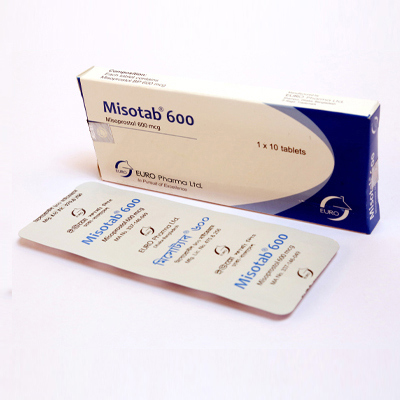 Pack Image: Misotab 600 mcg Tablet (1 x 10)