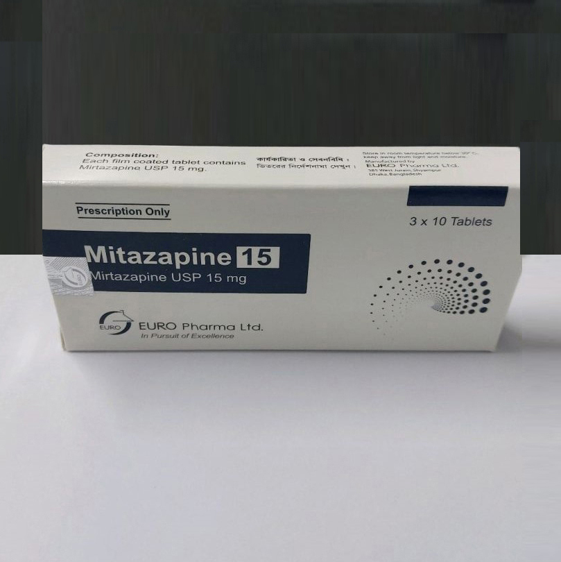 Pack Image: Mitazapine 15 mg Tablet (3 x 10)