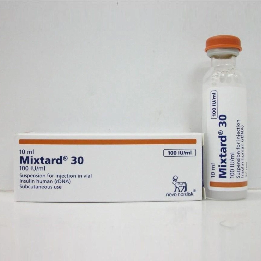 Pack Image: Mixtard 30 30% 70% Injection (10 ml vial)