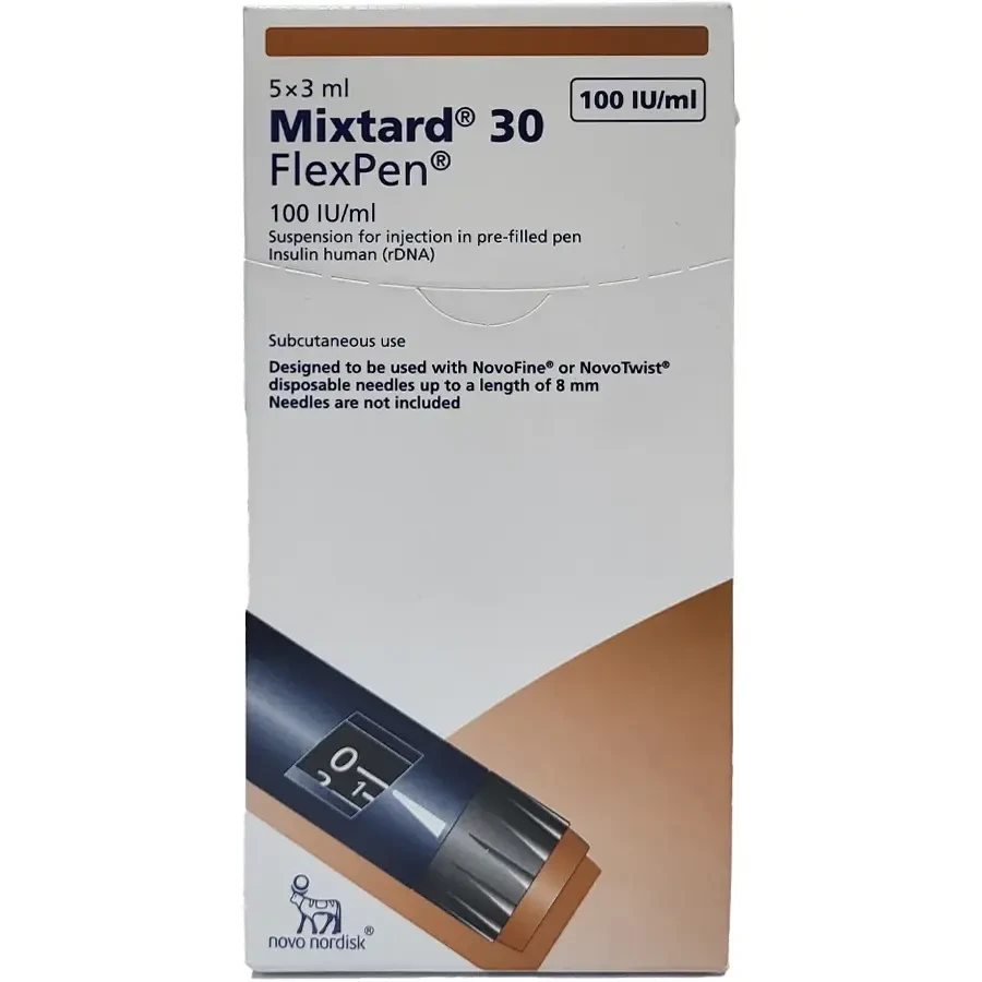 Pack Image: Mixtard 30 30% 70% Injection (3 ml flexpen)