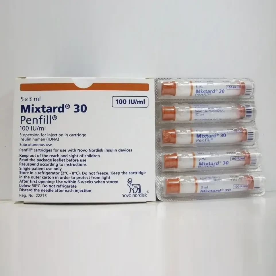 Pack Image: Mixtard 30 30% 70% Injection (3 ml penfill)