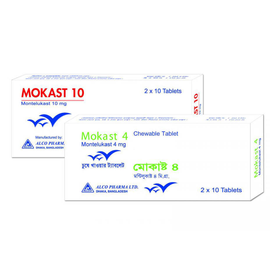 Pack Image: Mokast 10 mg Tablet (6 x 10)