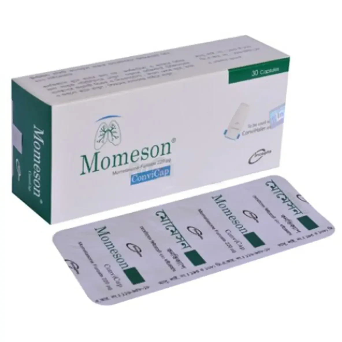 Pack Image: Momeson 220 mcg Inhalation Capsule (3 x 10)