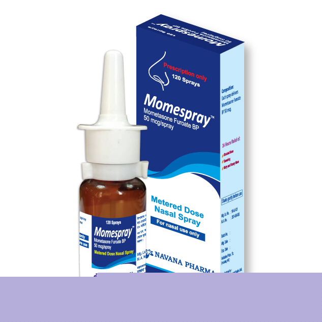 Pack Image: Momespray 50 mcg Nasal Spray (120 metered sprays)