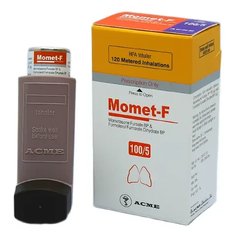 Pack Image: Momet-F (100 mcg Inhaler (120 metered inhalations)