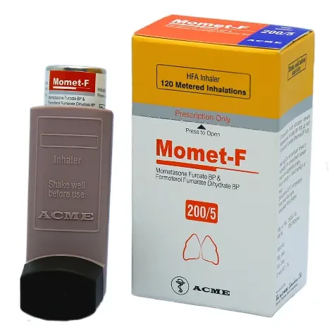 Pack Image: Momet-F (200 mcg Inhaler (120 metered inhalations)