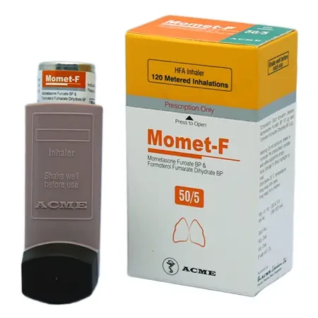 Pack Image: Momet-F (50 mcg Inhaler (120 metered inhalations)