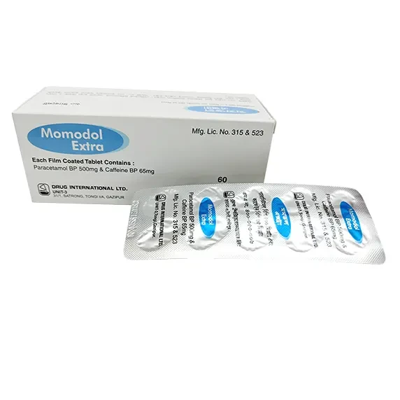 Pack Image: Momodol Extra 500 mg Tablet (6 x 10)