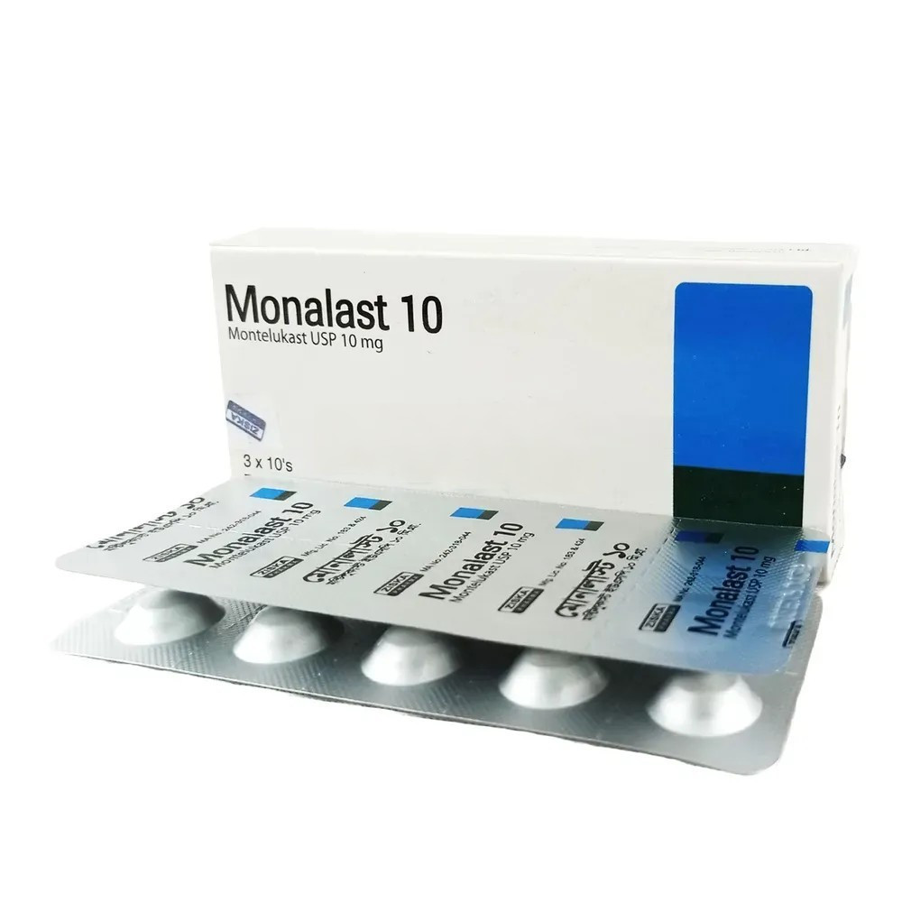 Pack Image: Monalast 10 mg Tablet (3 x 10)