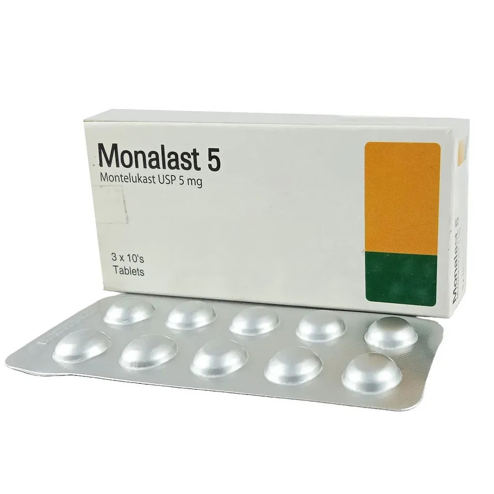 Pack Image: Monalast 5 mg Tablet (3 x 10)