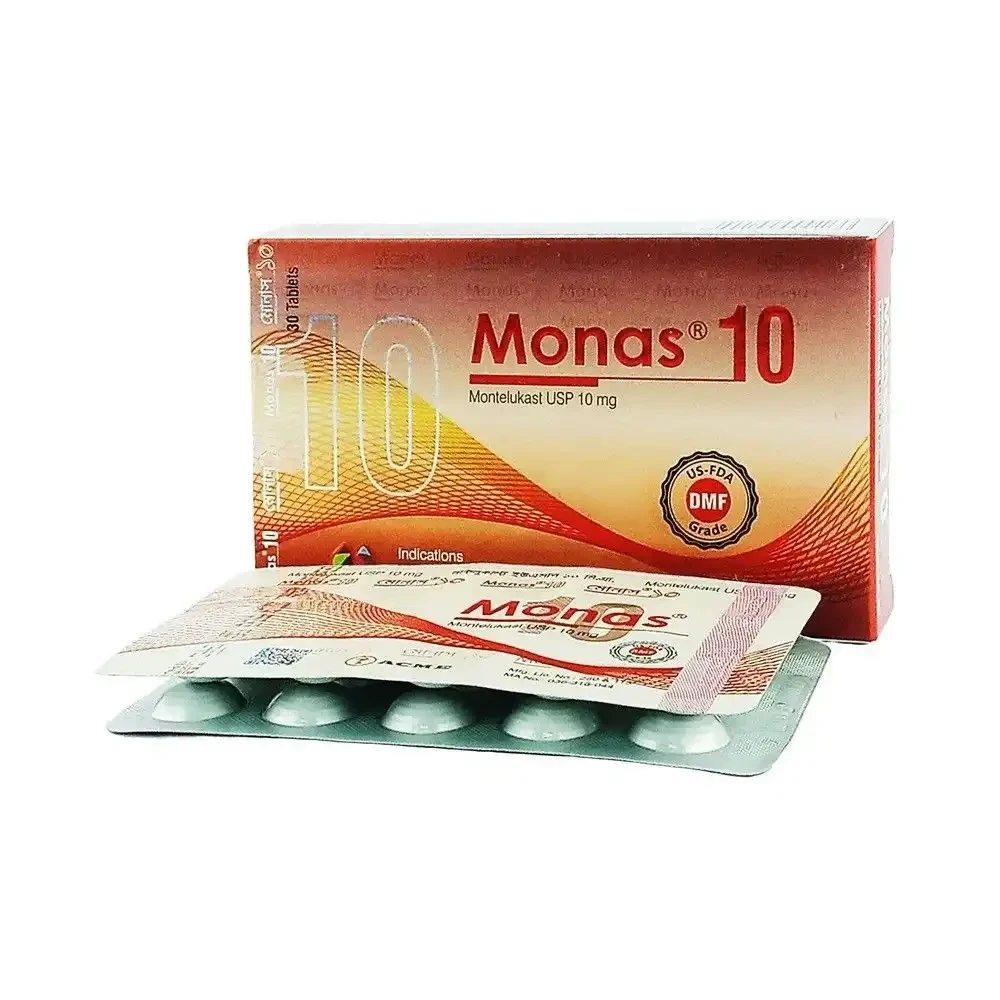 Pack Image: Monas 10 mg Tablet (2 x 15)