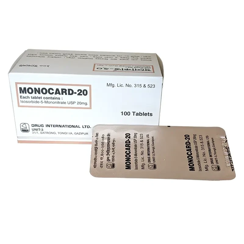 Pack Image: Monocard 20 mg Tablet (10 x 10)