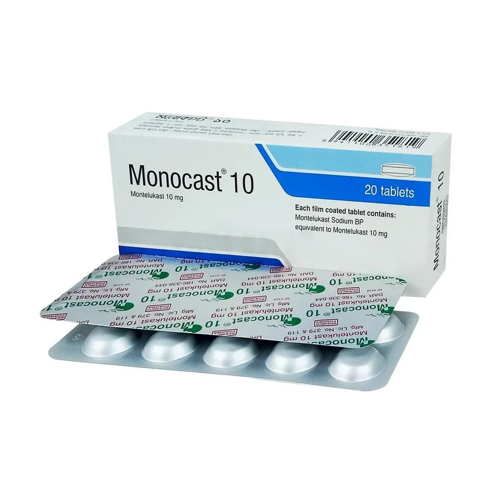 Pack Image: Monocast 10 mg Tablet (2 x 10)