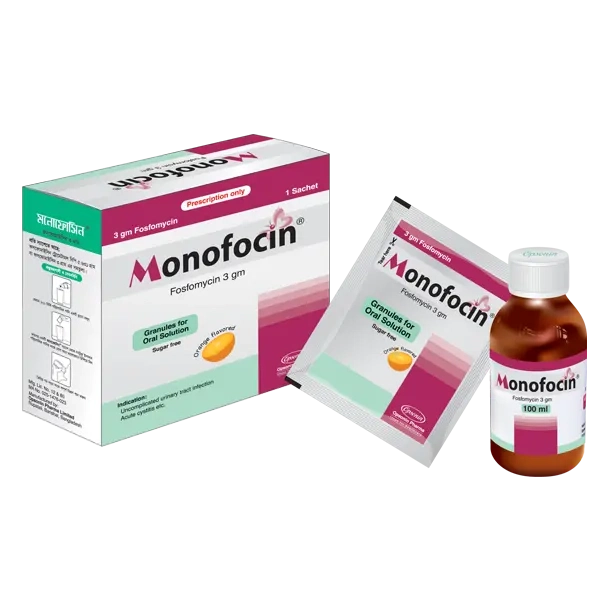 Pack Image: Monofocin 3 gm Powder (3 gm sachet)