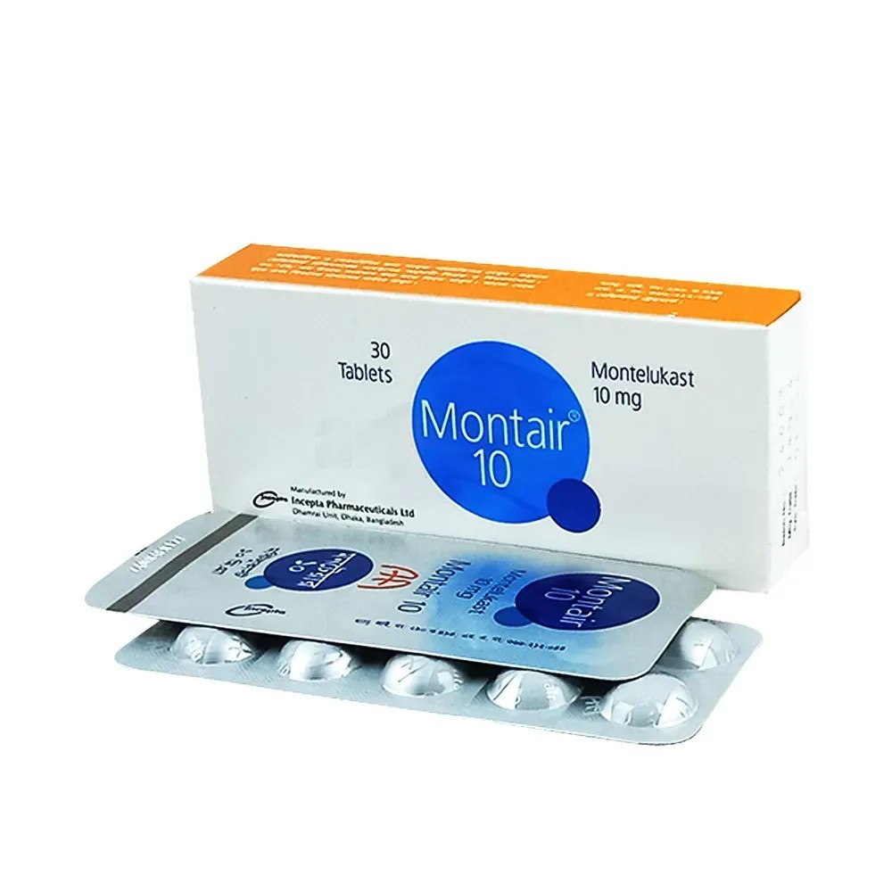 Pack Image: Montair 10 mg Tablet (3 x 10)