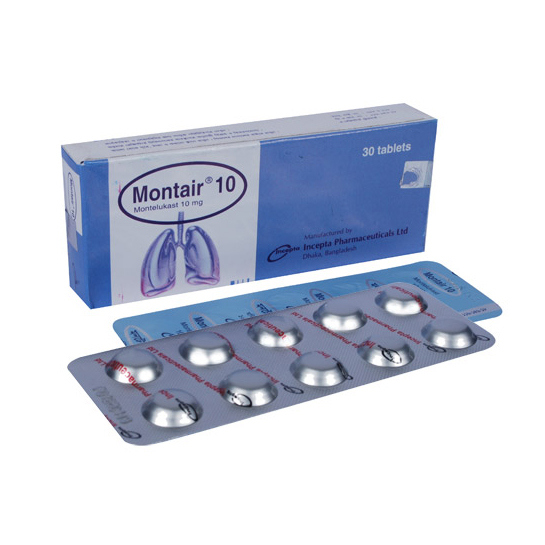 Pack Image: Montair 10 mg Tablet (3 x 10)