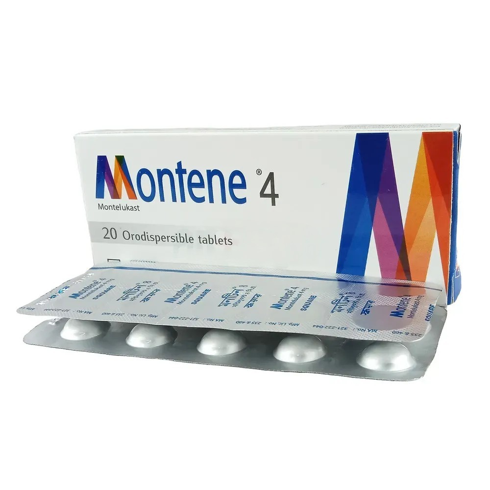 Pack Image: Montene 4 mg Tablet (2 x 10)