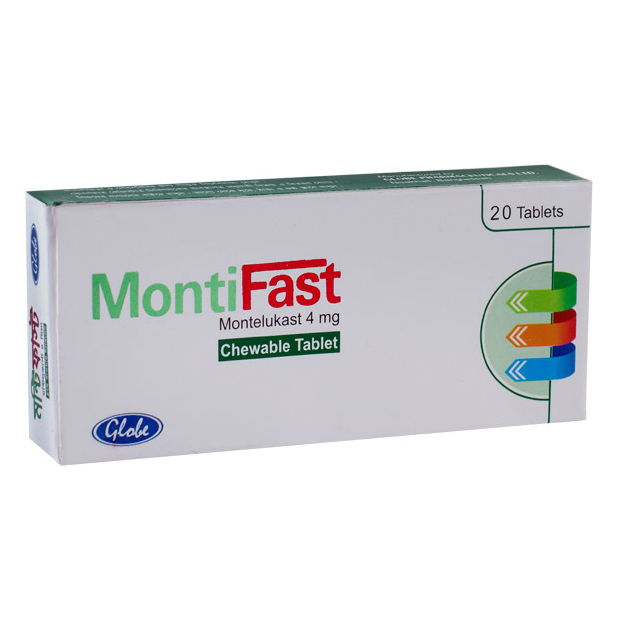 Pack Image: MontiFast 4 mg Chewable Tablet (2 x 10)