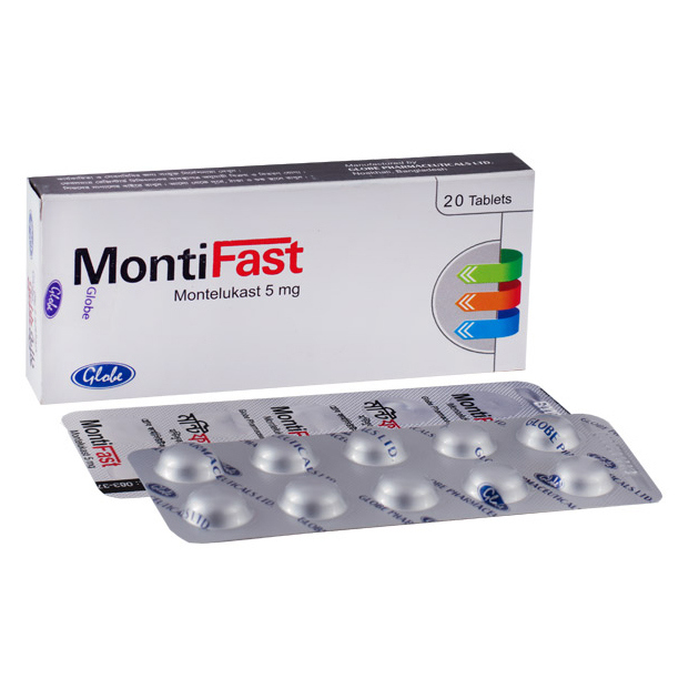 Pack Image: MontiFast 5 mg Tablet (2 x 10)