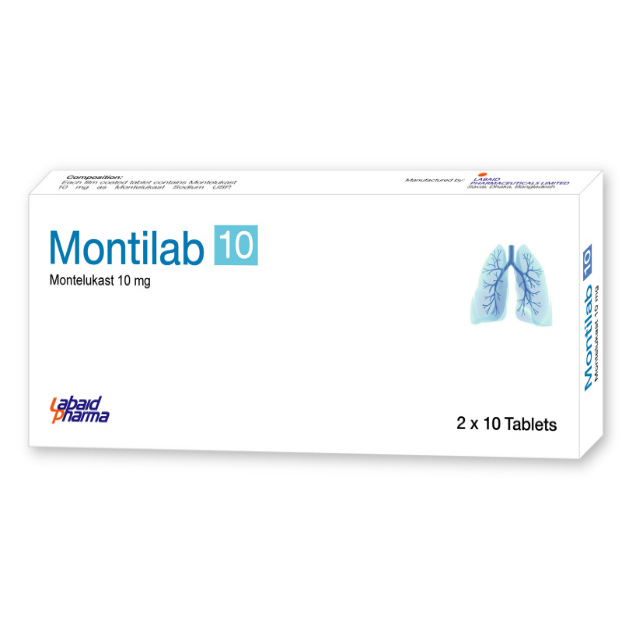 Pack Image: Montilab 10 mg Tablet (3 x 10)