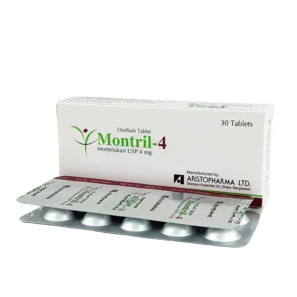 Pack Image: Montril 4 mg Flash Tablet (3 x 10)