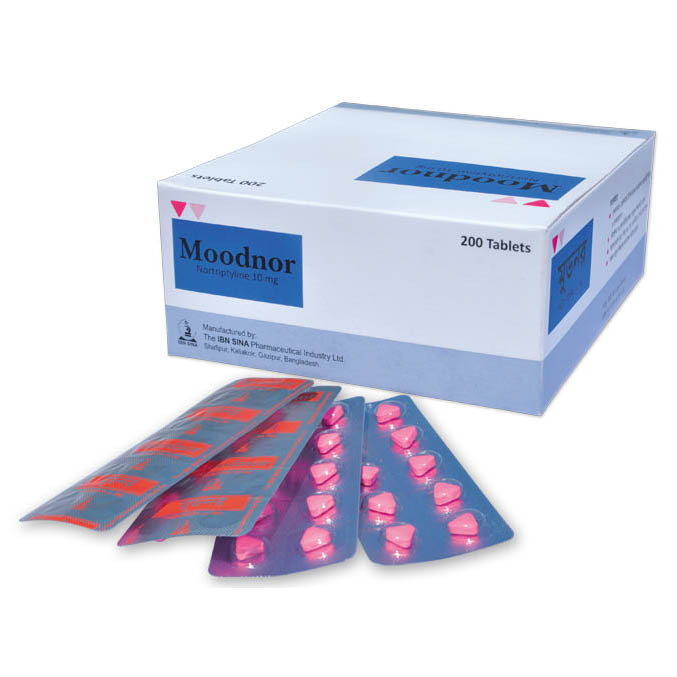Pack Image: Moodnor 10 mg Tablet (20 x 10)