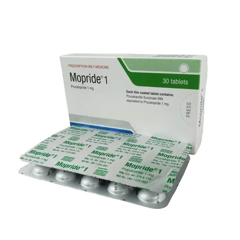 Pack Image: Mopride 1 mg Tablet (2 x 15)