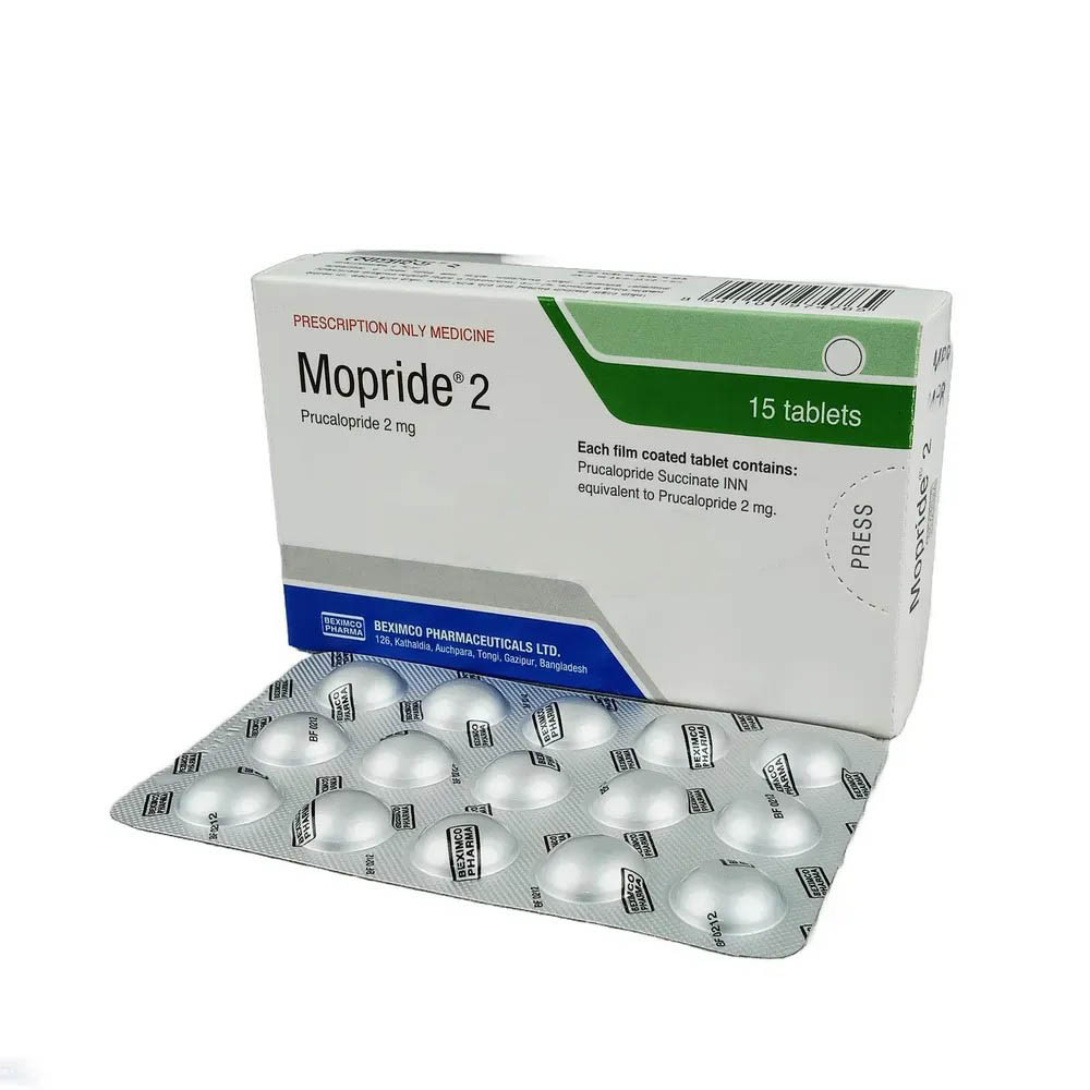 Pack Image: Mopride 2 mg Tablet (1 x 15)
