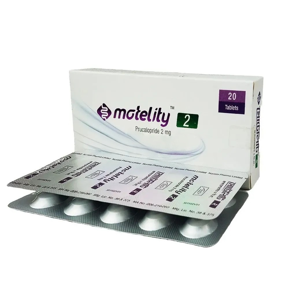 Pack Image: Motelity 2 mg Tablet (2 x 10)