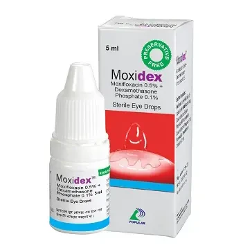 Pack Image: Moxidex 0.5% 0.1% Eye Drop (5 ml drop)