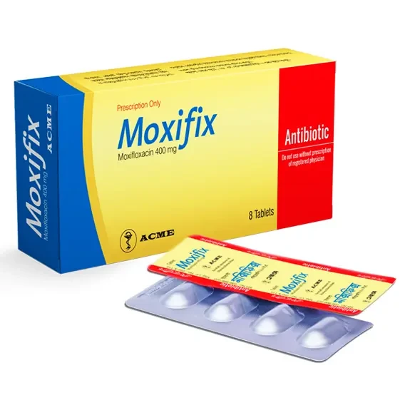 Pack Image: Moxifix 400 mg Tablet (2 x 4)