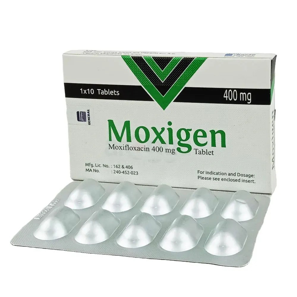 Pack Image: Moxigen 400 mg Tablet (1 x 10)