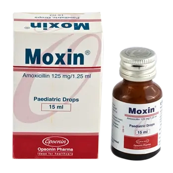 Pack Image: Moxin 125 mg Pediatric Drop (15 ml bottle)