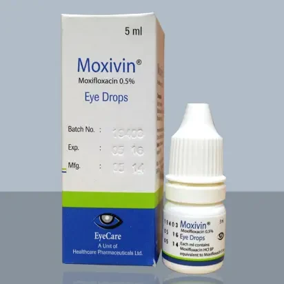 Pack Image: Moxivin 0.5% Eye Drop (5 ml drop)