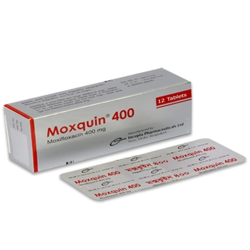 Pack Image: Moxquin 400 mg Tablet (3 x 4)