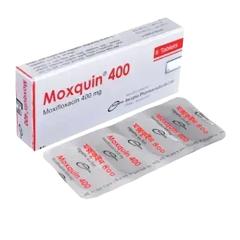 Pack Image: Moxquin 400 mg Tablet (3 x 4)