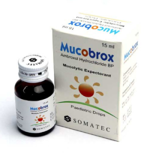 Pack Image: Mucobrox 6 mg Pediatric Drop (15 ml bottle)