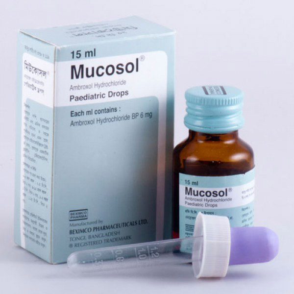 Pack Image: Mucosol 6 mg Pediatric Drop (15 ml bottle)