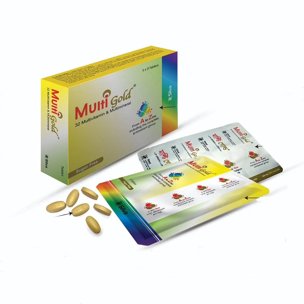 Pack Image: Multi Gold  Tablet (5 x 9)