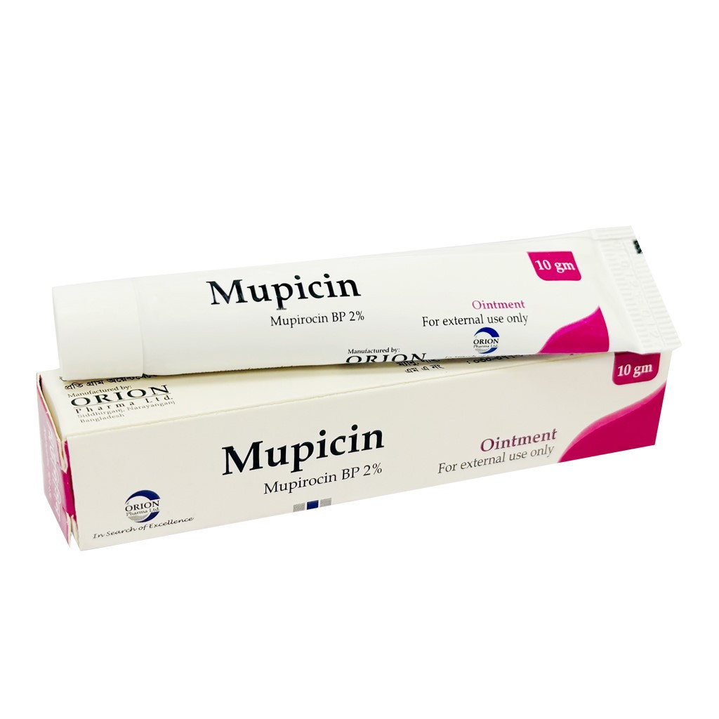 Pack Image: Mupicin 2% w Ointment (10 gm tube)