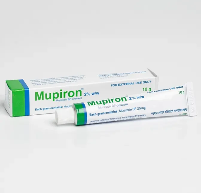 Pack Image: Mupiron 2% w Ointment (10 gm tube)