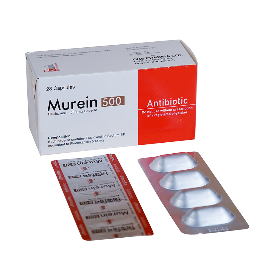 Pack Image: Murein 500 mg Capsule (7 x 4)
