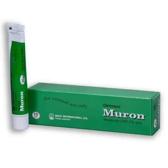 Pack Image: Muron 2% w Ointment (10 gm tube)