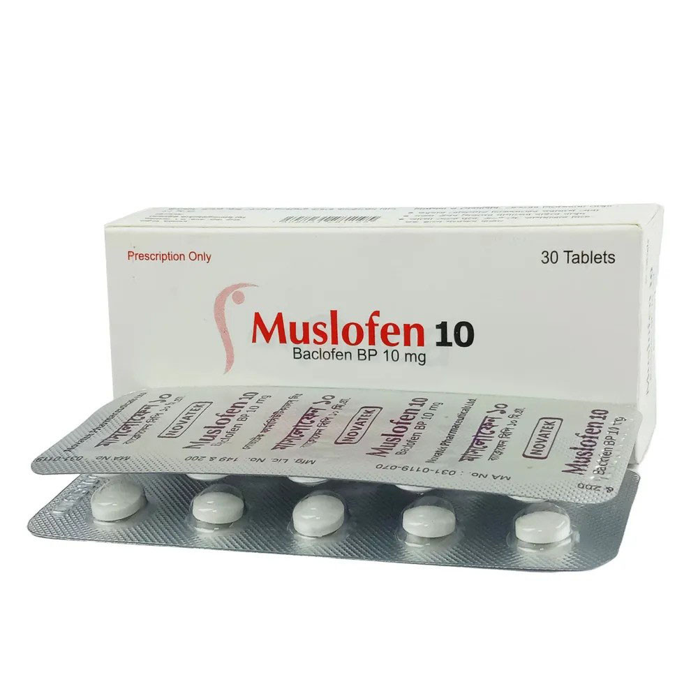 Pack Image: Muslofen 10 mg Tablet (3 x 10)