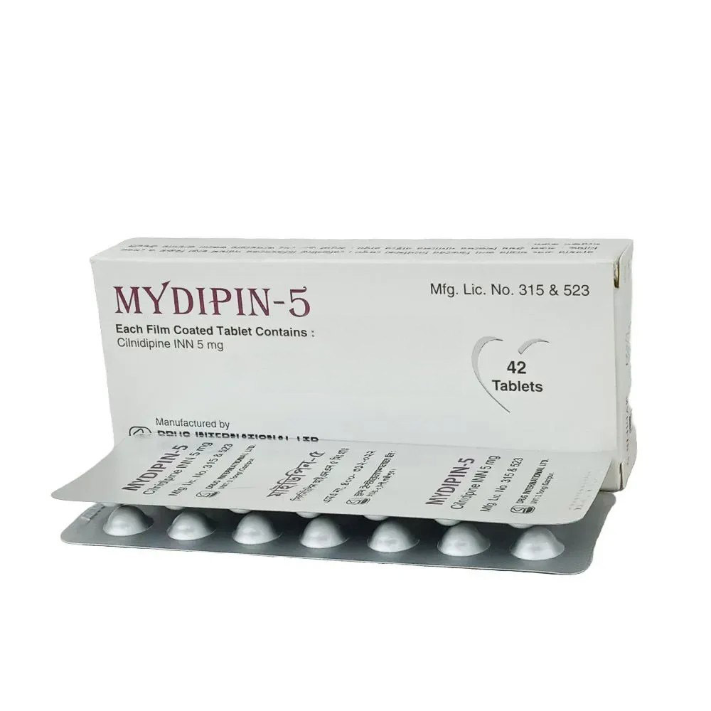 Pack Image: Mydipin 5 mg Tablet (3 x 14)