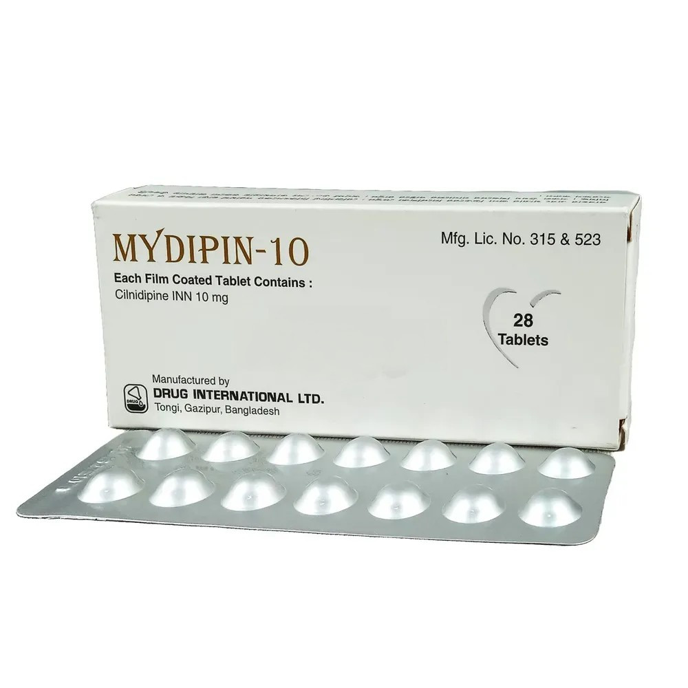 Pack Image: Mydipin 10 mg Tablet (2 x 14)