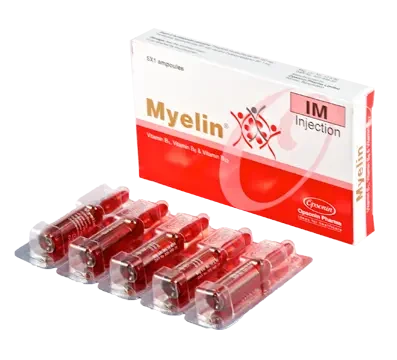 Pack Image: Myelin (100 mg Injection (3 ml ampoule)