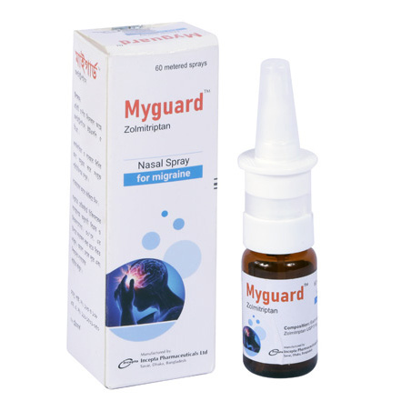Pack Image: Myguard 5 mg Nasal Spray (60 metered spray)