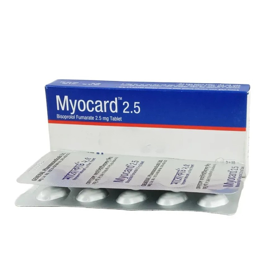 Pack Image: Myocard 2.5 mg Tablet (3 x 10)