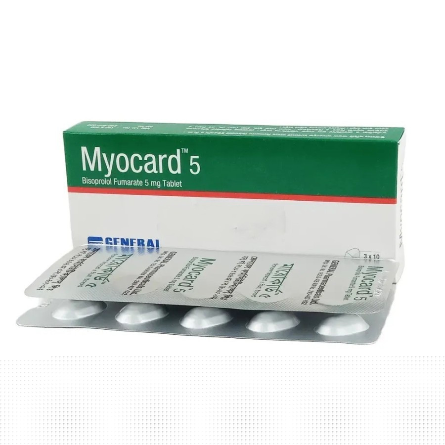 Pack Image: Myocard 5 mg Tablet (3 x 10)